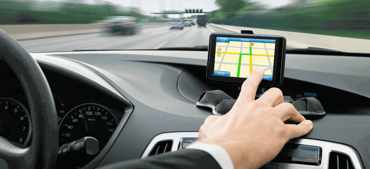 A modern car dashboard displaying digital insurance protection and savings